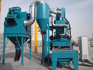 網(wǎng)帶式拋丸機(jī)，拋丸除銹清理機(jī)